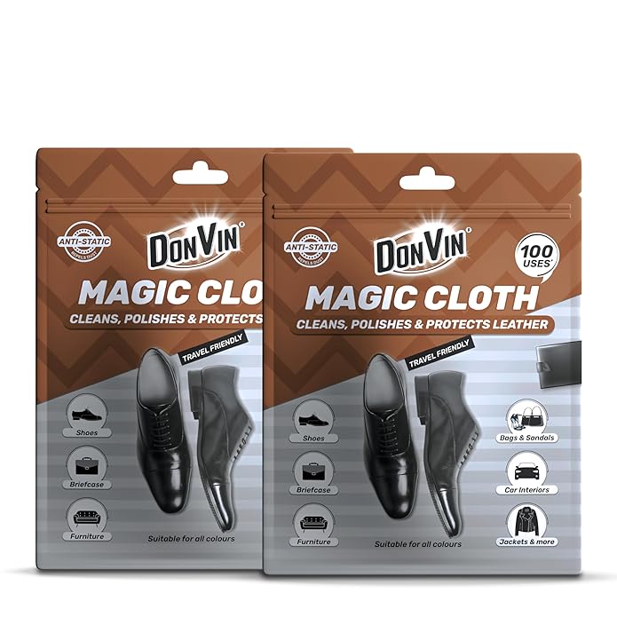 DonVin Magic Cloth – Instant Leather Shine & Polish Wipe